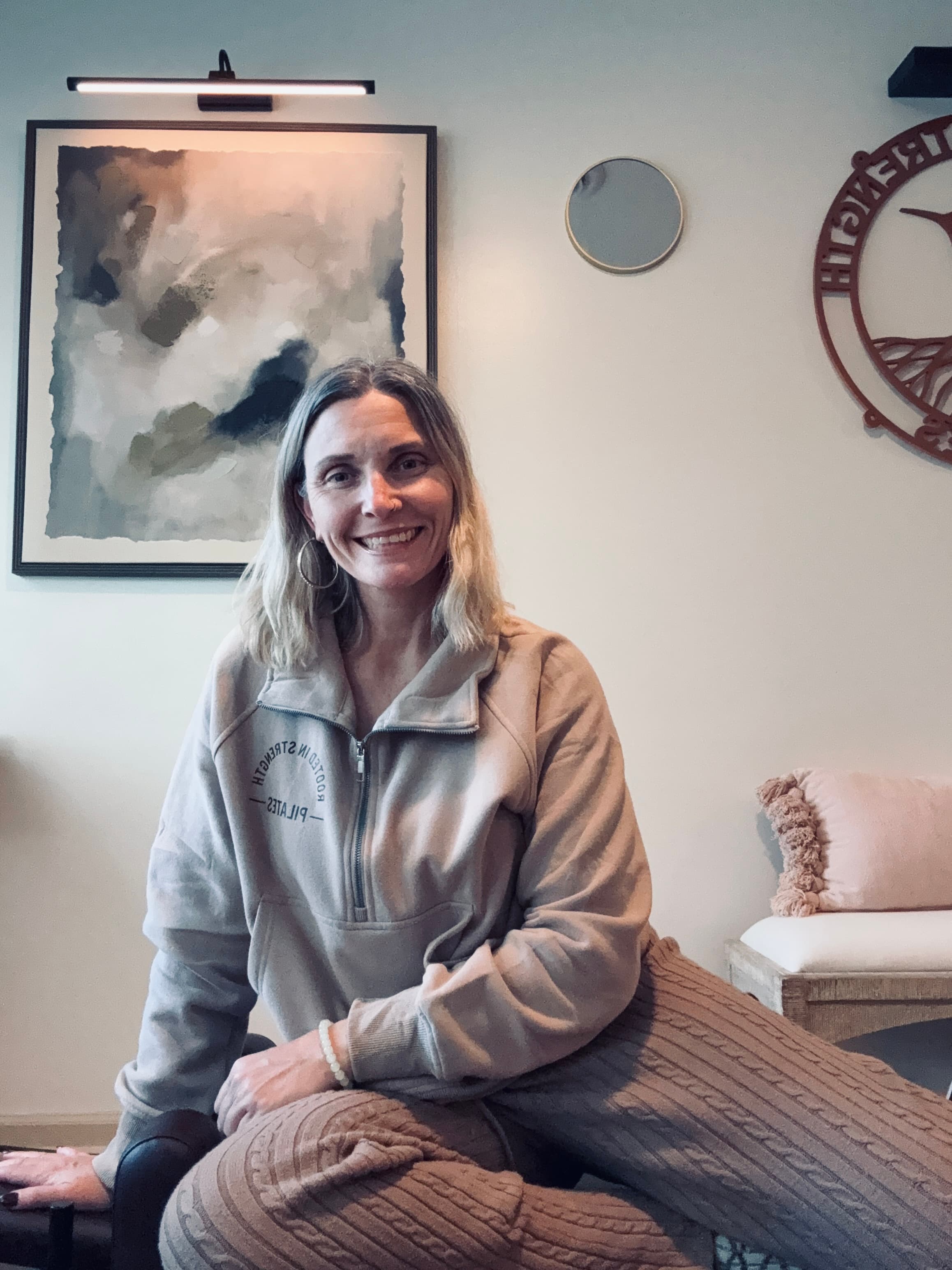 Nikki Parris, owner of Rooted in Strength Pilates in Seaford, DE